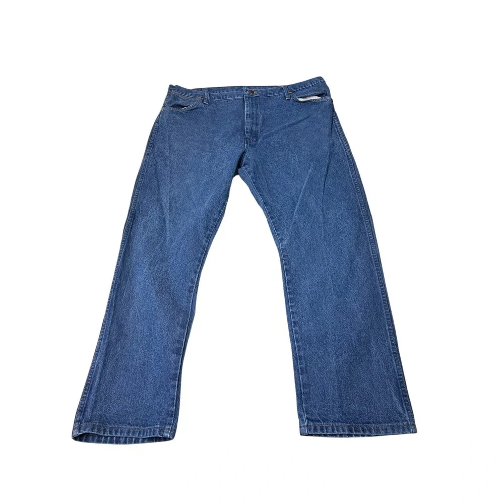 Wrangler 13MWZ Blue Denim‎ Jeans Mens Size 42x30 Classic Fit Straight Leg